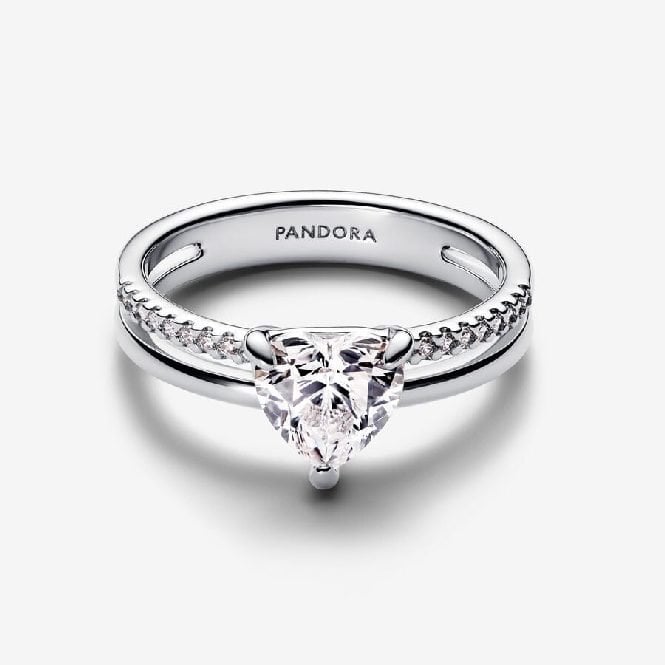 Double Band Heart Ring, Size 54