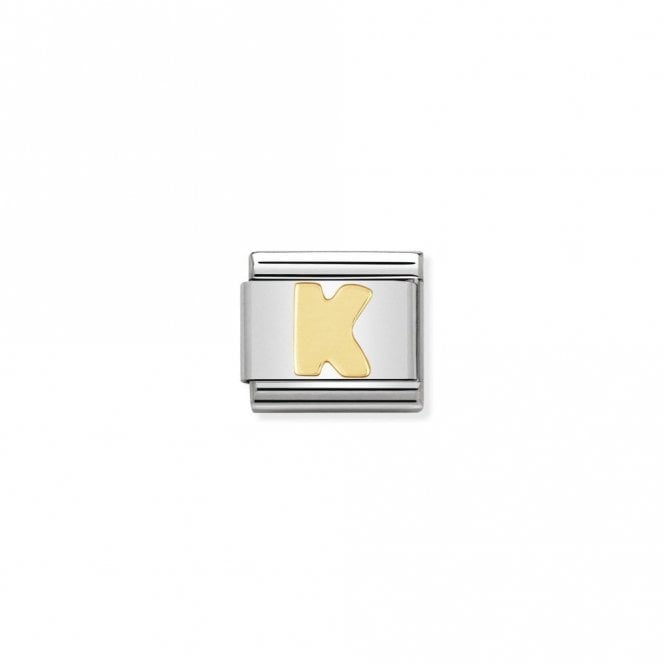 Classic Gold K Letter Charms