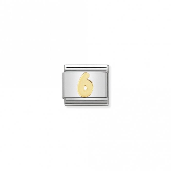 Nomination Classic Gold 6 Number Charm