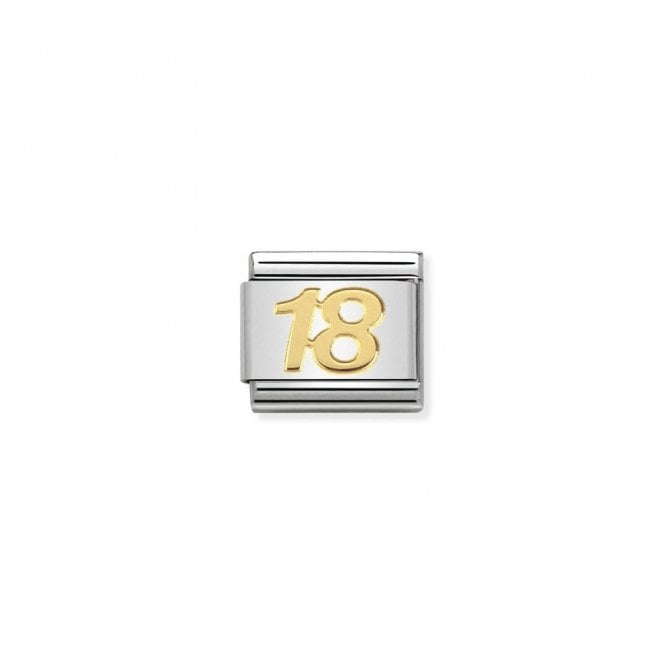 Classic Gold 18 Number Charms