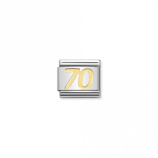 Classic Gold 70 Number Charms