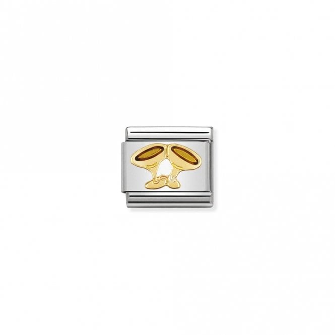 Classic Gold Champagne Glasses Fashion & Fun Charms