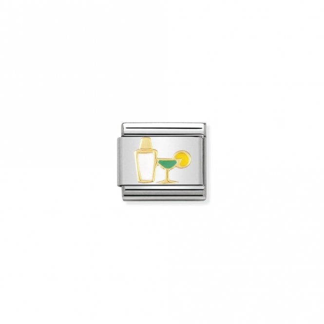 Classic Gold Cocktail Shaker and Glass Food & Drink Charms