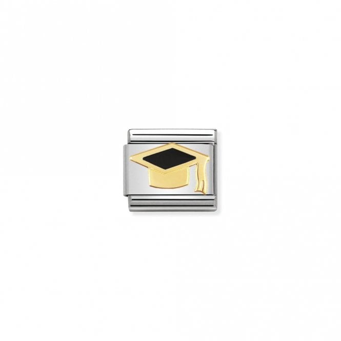 Classic Gold Black Graduate Hat Graduation Charms