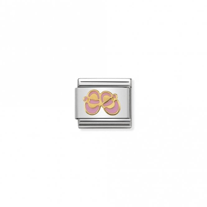 Classic Gold Pink Baby Shoes Friends & Family Charms