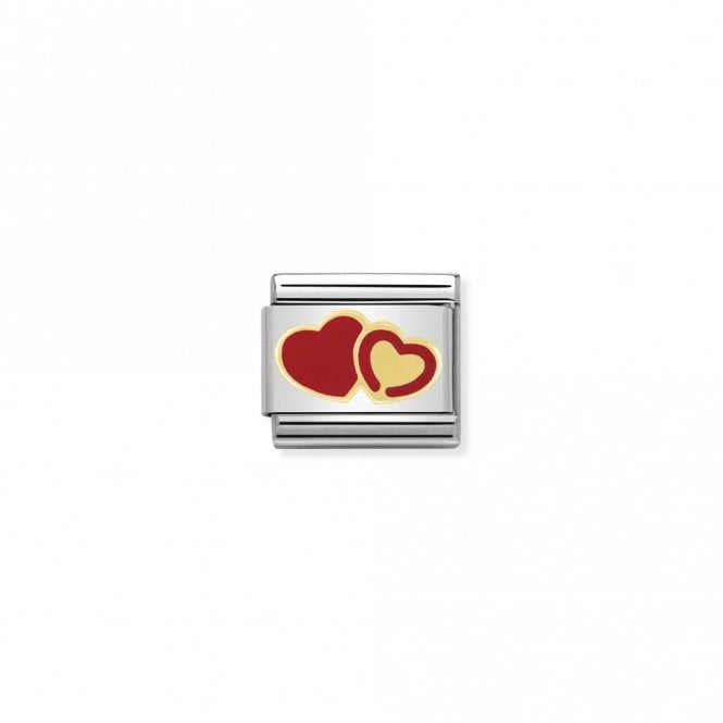 Classic Gold Double Hearts Series Love & Hearts Charms