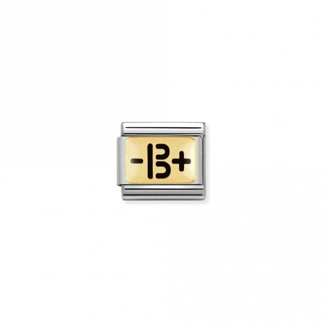 Classic Gold and Black B Negative Positive Blood Type Charms
