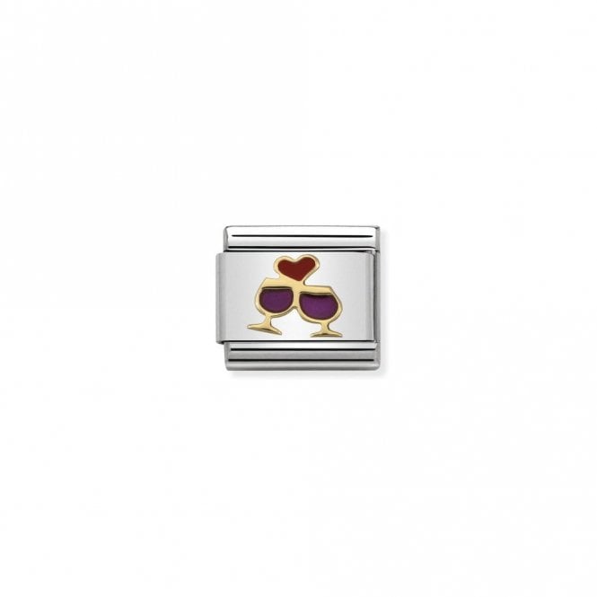 Classic Gold Glasses with Heart Love & Hearts Charms