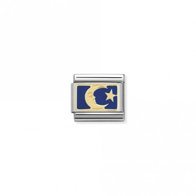 Classic Gold Moon Blue Plate Fairytale & Fantasy Charms
