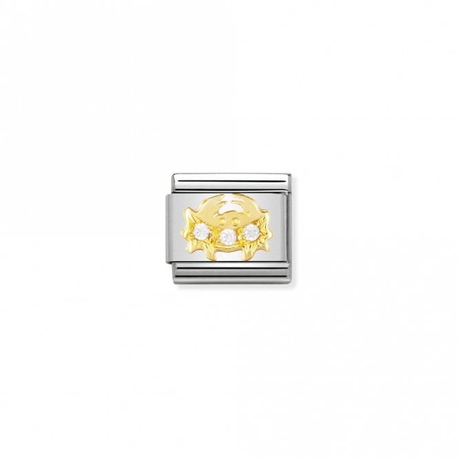 Classic Gold CZ Cancer Zodiac Charms