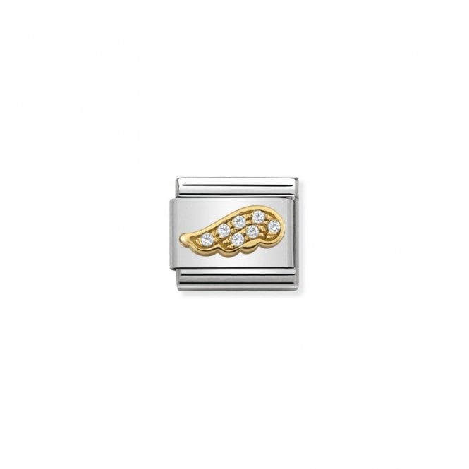 Classic Gold CZ White Wing Fairytale & Fantasy Charms
