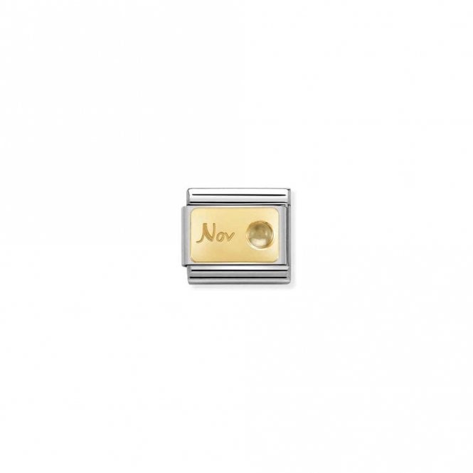 Classic Gold November Citrine Birthday & Birthstone Charms