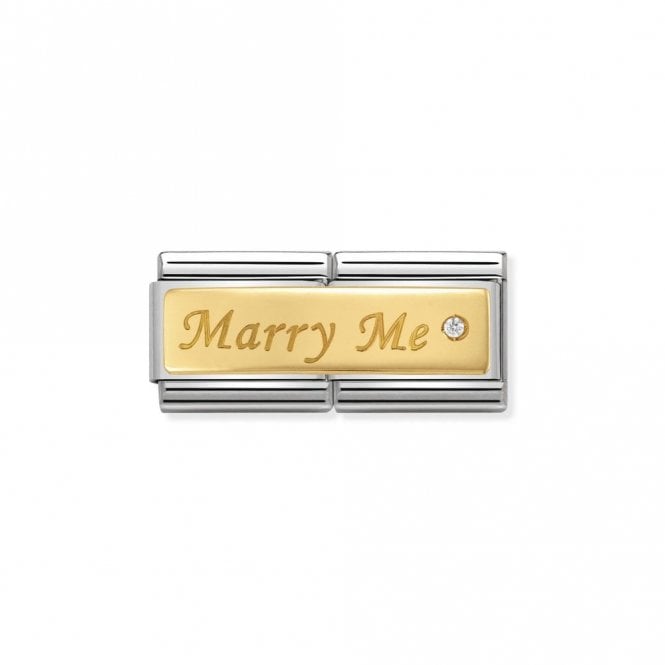 Gold Double Marry Me Wedding & Anniversary Charms