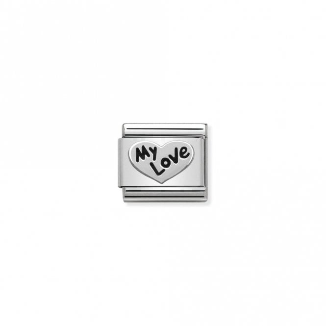 Nomination Classic Silver Heart My Love Love & Hearts Charm