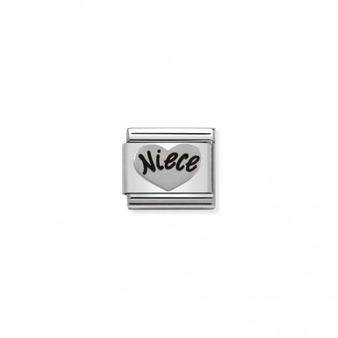 Classic Silver Niece Heart Friends & Family Charms