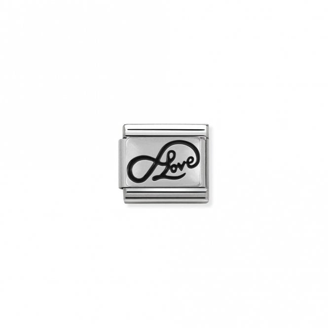 Nomination Classic Silver Infinity Love Writing Love & Hearts Charm