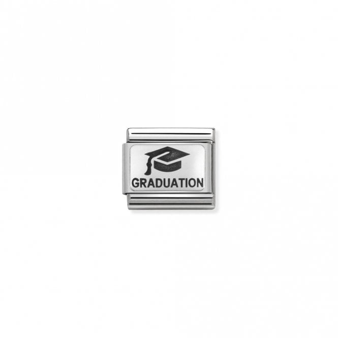 Classic Silver Graduation with Hat Graduation Charms