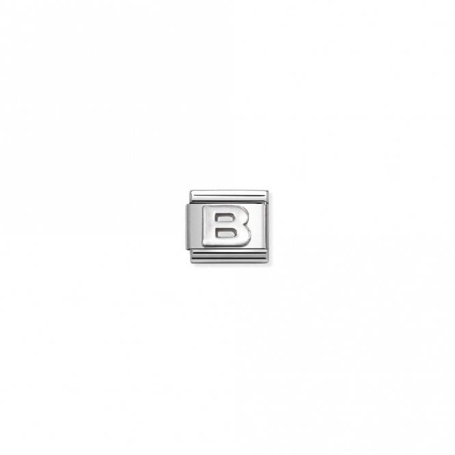Classic Oxidised Silver B Letters & Numbers Charms