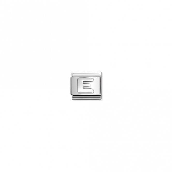 Classic Oxidised Silver E Letters & Numbers Charms