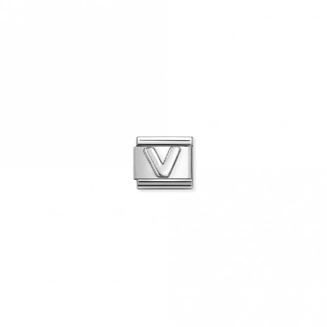 Classic Oxidised Silver V Letters & Numbers Charms