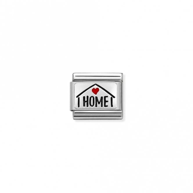 Nomination Classic Silver Home with Heart Friends & Family Charm