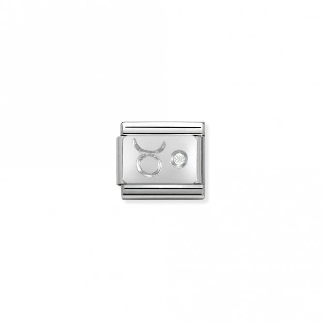 Classic Silver CZ Taurus Zodiac Charms