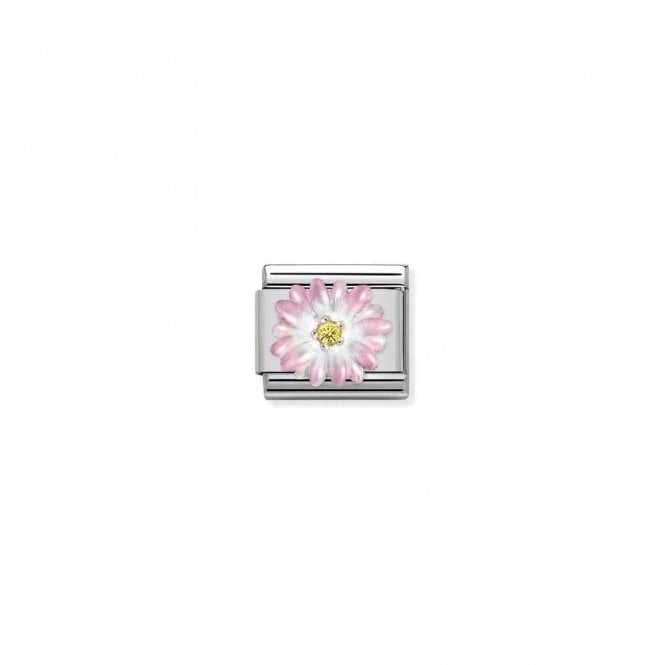 Classic Silver and Enamel Rose CZ Flowers & Nature Charms