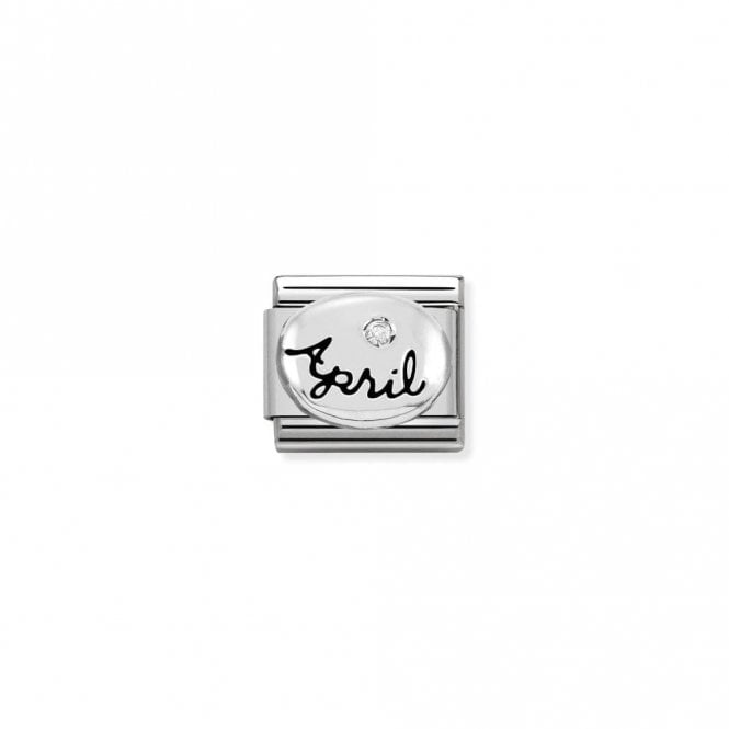 Classic Silver April Diamond Birthday & Birthstones Charms