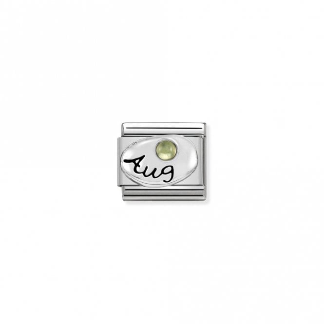 Classic Silver August Peridot Birthday & Birthstones Charms
