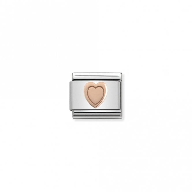 Classic Rose Gold Heart Love & Hearts Charms