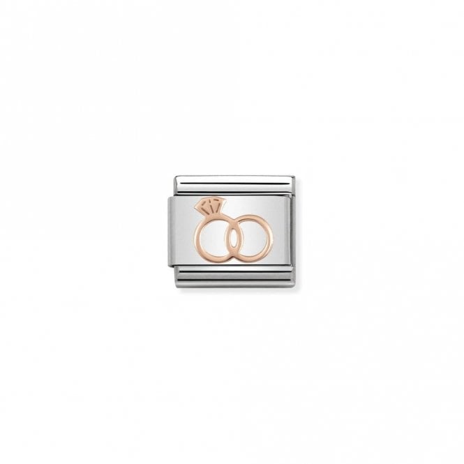 Classic Rose Gold Marriage Rings Wedding & Anniversary Charms