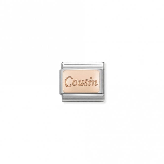 Nomination Classic Rose Gold Cousin Friends & Family Charm