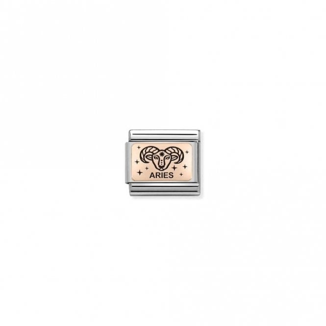Classic Rose Gold Star-Sign Aries Zodiac Charms