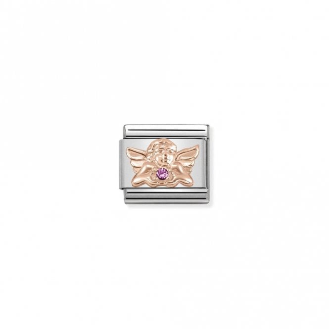 Classic Rose Gold CZ Angel Of Friendship Fairytale & Fantasy Charms