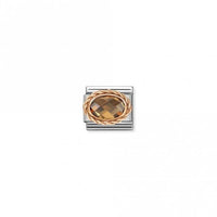 Classic Rose Gold and Facetted Smokey Sparkly & Stones Charms