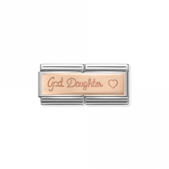 Rose Gold Double God Daughter Friends & Family Charms