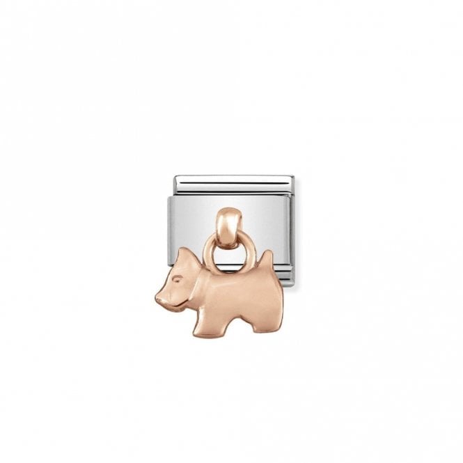 Nomination Classic Rose Gold Dog Animal Charm