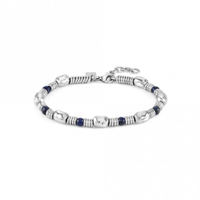 Instinct Steel & Stones Large Sodalite Bracelet