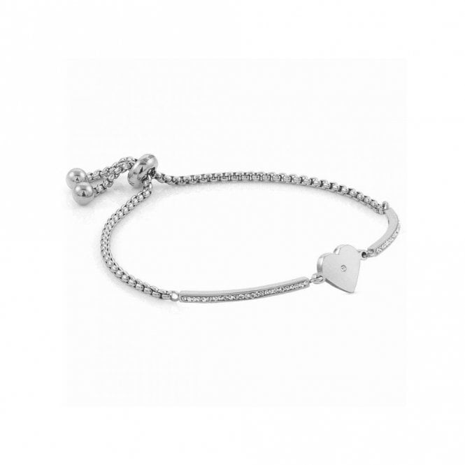 Milleluci Heart Bracelet in Silver with CZ