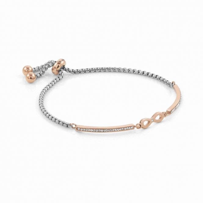 Milleluci Infinity Bracelet in Rose Gold with CZ