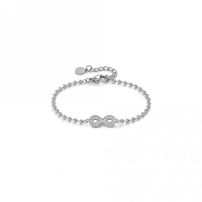 Soffio D'amore Infinite Bracelet in Silver with CZ