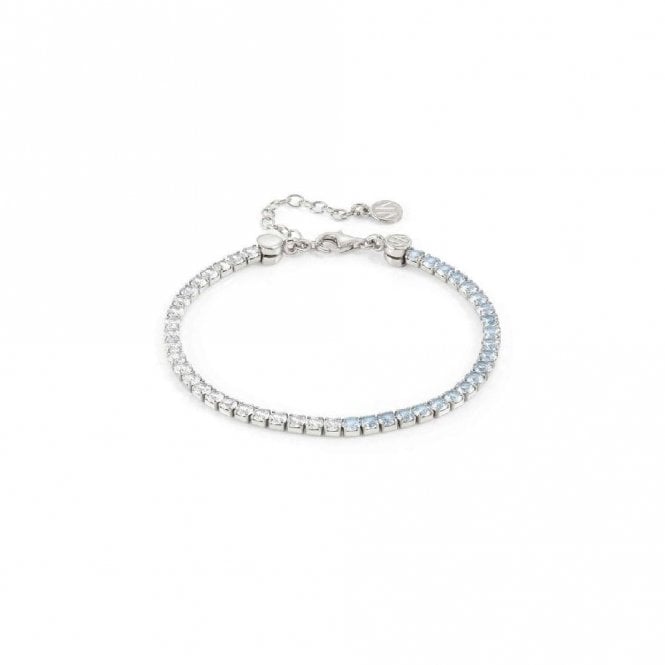 Chic & Charm Joyful Silver White & Light Blue CZ Bracelet