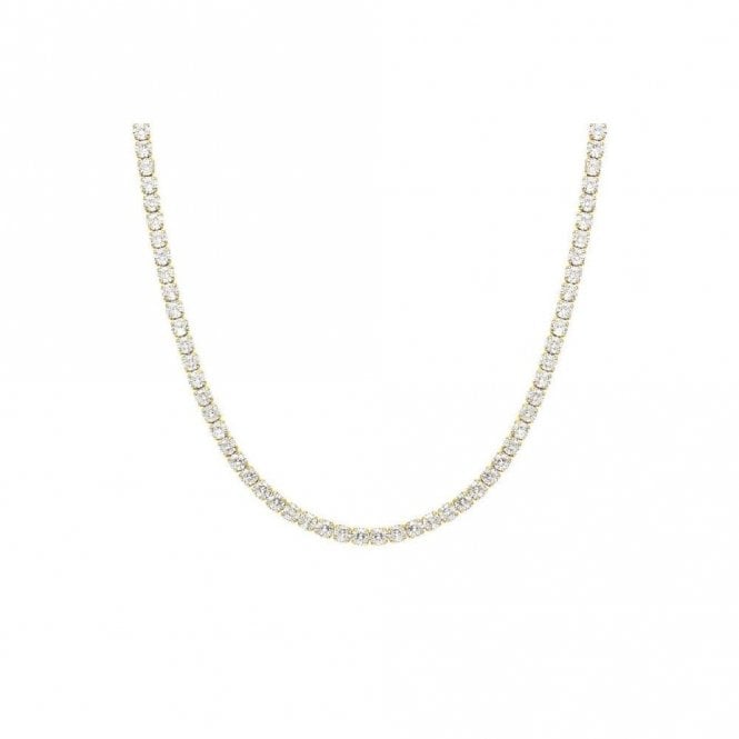 Chic & Charm Joyful Gold & CZ Pave Necklace