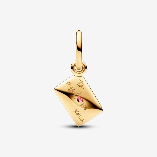 Gold Love Letter Envelope Dangle Charms