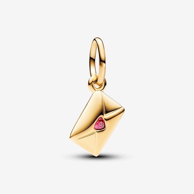 Gold Love Letter Envelope Dangle Charms