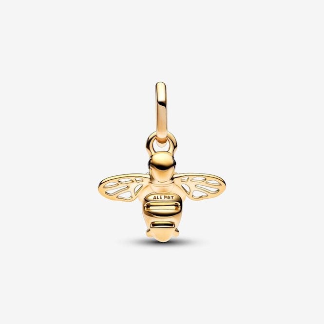 Gold Sparkling Bee Dangle Charms