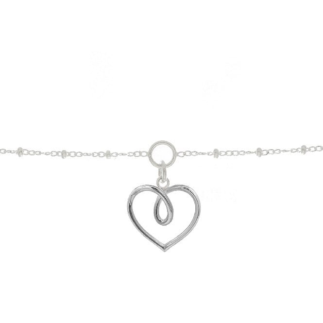 Fancy Heart Mum Charm Bracelet in Sterling Silver