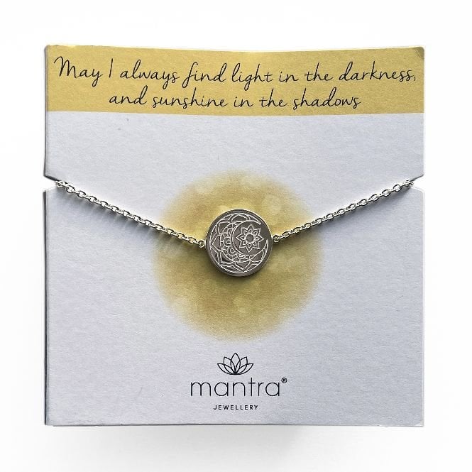 Moon & Sun Disc Bracelet in Rose Gold