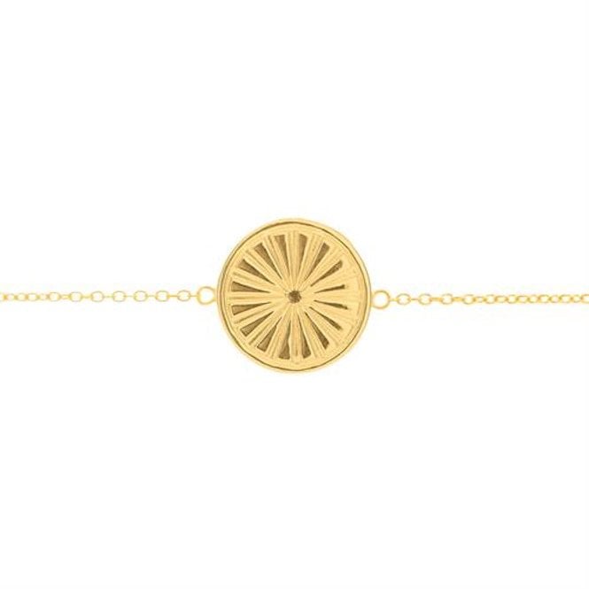 Everything I Need Disc Bracelet in Gold