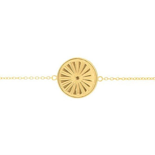 Everything I Need Disc Bracelet in Gold